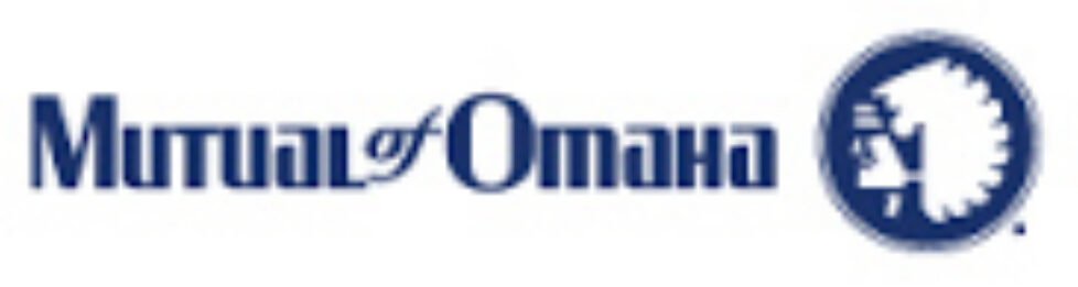 A blue and white logo of the city of omaha.
